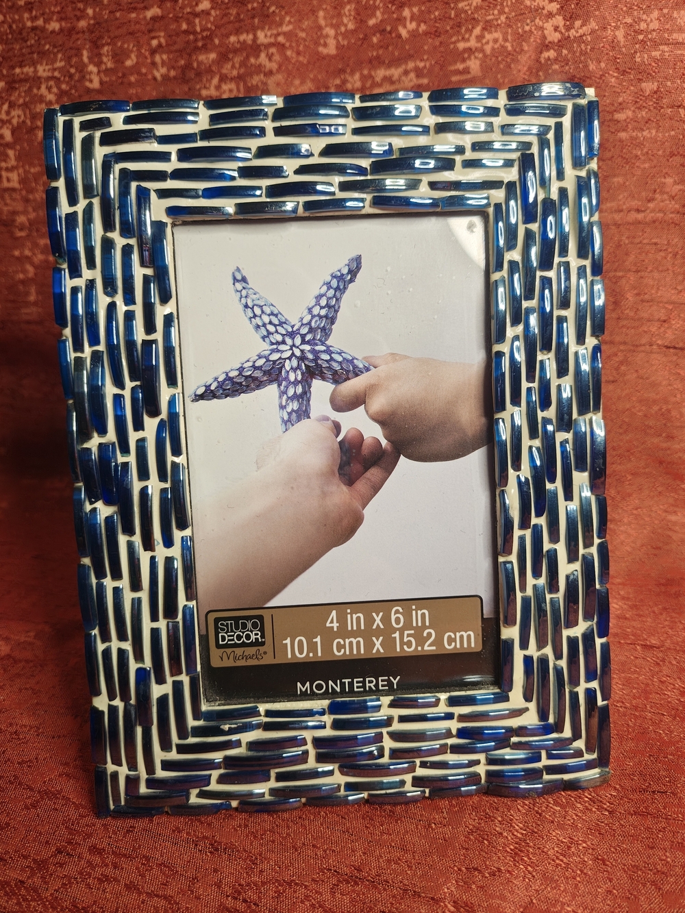 Studio Decor Monterey Blue Mosaic 4x6 Picture Frame